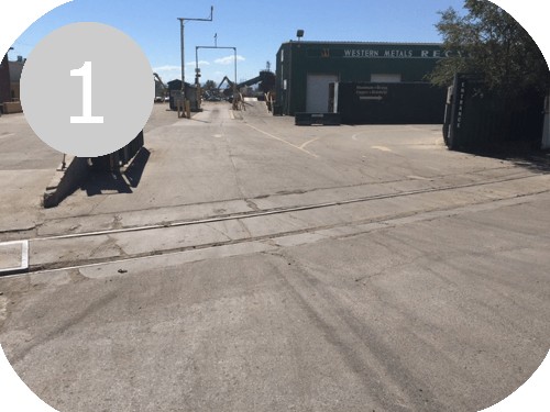 ferrous scrap metal recycling step one